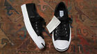 Converse Jack Purcell Classic Leather Shoes Low Sneaker Black Mens Sz 7.5 NWT