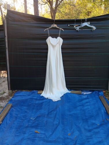 Beautiful Simple Super Silky Satin Wedding Dress Size 6