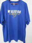 St Louis Blues Sz 2X Hockey Logo Athletic Polyester T-Shirt