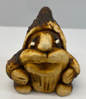 Vintage 2.25 in Carved Wooden Gnome