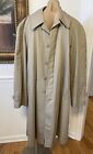 Vintage Designed Expressly For Alexander's Beige Lined Trenchcoat Overcoat  R44