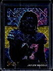 2022 Select Jaylen Waddle Gold Prizm Neon Icons #9/10 Dolphins