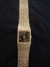 Rolex Ladies 14k Solid Gold Bracelet Watch With Diamond Bezel Orig Band c. 1950s