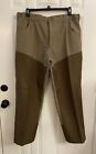 Field and Stream Pants Men 40X32 Tan Flat Front Hunting Briar Patch Straight Leg