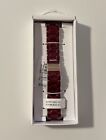 Michael Kors Accessory MKS8047 Burgundy Stainless Steel Apple Watch Band 38/40mm