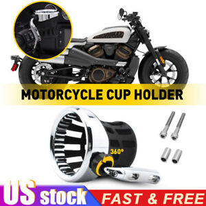 Motorcycle Handlebar Drink Cup Holder Universal Modification Bike Accessories US