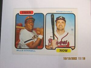 WILLIE STARGELL/ADAM DUVALL 2022 TOPPS HERITAGE THEN & NOW INSERT CARD #TAN-SD