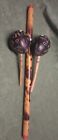 Maracas  And Flute Handmade  Painted Carved  Shakers Gourds  Musical Instruments