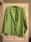 Sag Harbor Womens Green Blazer With Pockets Size 16