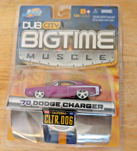 Jada Dub City Big Time Muscle Dodge 1970 Charger Purple 1:64 Ages 8+ Car Toy