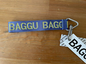 New ListingBaggu Logo Keychain Pansy Blue and Lemon Curd New