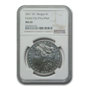 2021-(CC) Silver Morgan Dollar MS-69 NGC