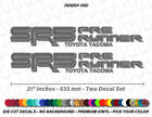 SR5 PreRunner Custom TRD Style for Toyota TACOMA TUNDRA 4WD Bed Decals Sticker
