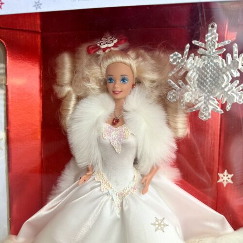 NEW Vintage 1989 Happy Holidays Barbie Doll Special Edition w/ Stand, Pristine!