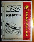 Versatile 500 Tractor Parts Catalog Manual PU3034 1978 1979 78 79