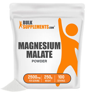 BulkSupplements Pure Magnesium Malate Powder - High Absorption - 2500mg Servings