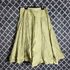 Autograph Silk Midi Skirt Womens Size 6 Green New $50