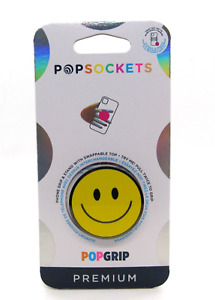 PopSockets Phone Grip Stand ENAMEL Happy Smiley Face POPGRIP Popsocket