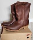 NEW IN BOX Red Wing 1155 Pecos Leather Work Boots Mens 11 D Brown Made In USA!