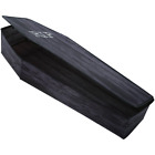 Halloween Coffin Prop Life Size Coffin with Lid Wooden Look Halloween Decoration