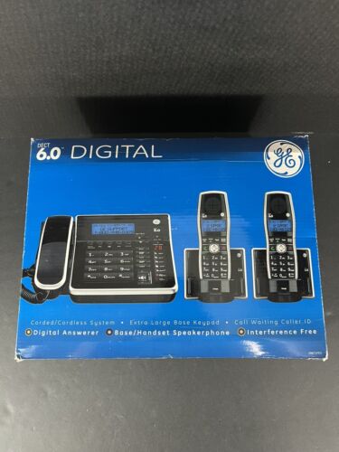 GE General Electric Cordless Digital Phone System 6.0 28871FE3-A w/ Answerer