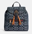 COACH Kleo Backpack in Signature Blue/gold Chambray - 10