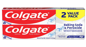 NEW Colgate Baking Soda and Peroxide Toothpaste, Teeth, 6 Oz Tube, 2 Pack