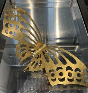 New ListingVintage Mcm Brass Wall Mount Butterfly 13”