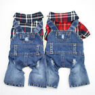 Pet Jeans Dog Jumpsuit Clothes Dog Overalls Small Medium Dogs Apparel 2 COLOR