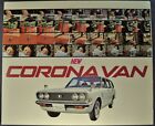 1970 Toyota Corona Van Brochure Folder Toyopet Wagon 1350 1500 Japanese Text 70