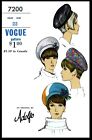 Vogue 7200 Designer ADOLFO Hat Cap Pattern Chemo Cancer Alopecia