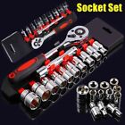 Mechanics Tool Set Kit 6-Point Socket Ratchet Wrench Repair Toolset Case Tools
