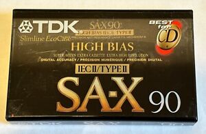 TDK SA-X 90 TYPE II CASSETTE TAPE (SEALED)