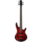 Ibanez GIO GSR205SM 5-String Electric Bass Guitar, Charcoal Brown Burst