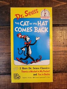 The Cat in the Hat Comes Back VHS + 2 More Dr. Seuss Classics Educational Video