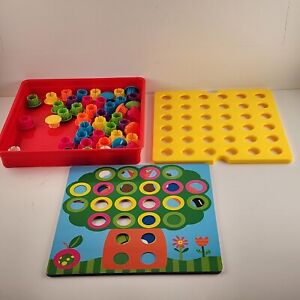 Color Matching Pegboard Preschool Educational Toy 10 Cards Girls Boys Toys