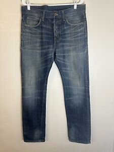 Denim Men’s Jeans Blue Size 32x34 Straight Button Fly