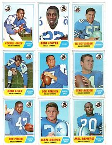 1968 Topps DALLAS COWBOYS team set Low grade--B.Lilly, M.Renfro, D.Meredith!!