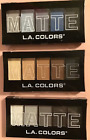 Lot of 3 L.A. Colors LA Colors Matte Shimmer Eyeshadow Palette BLACK/BLUE