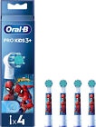 Oral-B Kids Spiderman Toothbrush Head Replacement Pack of 4 (Packaging May Vary)