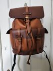 LARGE COACH HUDSON BACKPACK IN COLORBLOCK BROWN PEBBLE LEATHER NWOT F49543