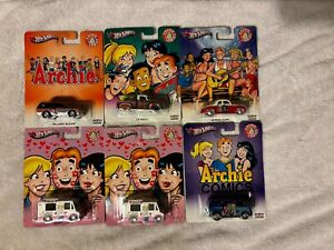 2013 Hot Wheels Archie Comics Real Riders Lot Of 6