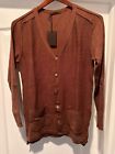 NWT Takeshy Kurosawa Homme wool / cashmere cardigan  size L brown Made in Italy