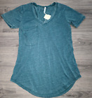 NWT Z Supply size XS Soft T-Shirt Pocket V Tee short sleeve Top Teal