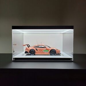 Collectible Acrylic Display Case w/ LED lights 1/18 1/24 Scale Diecast Model car