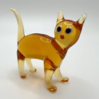Clearance, Big Discount, Murano Glass, Handcrafted Unique Lovely Cat Figurine