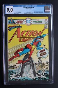 Action Comics #456 JAWS Movie Homage Shark 1976 Black Canary Green Arrow CGC 9.0