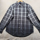Tommy Hilfiger Men Size XL Checked Cotton Trim Fit Long Sleeve Casual Shirt