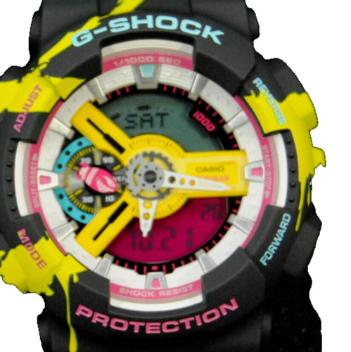 Casio G Shock League of Legends Mens Black Multi Color Wristwatch New