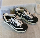 Skechers Womens Preowned Shape Ups Black/White Walking Shoes, Size: 7.5 #US45-14